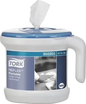 Диспенсер для полотенец TORK Reflex M4 Wave Переносной стартовый набор белый пластик  ЦВ арт.473126