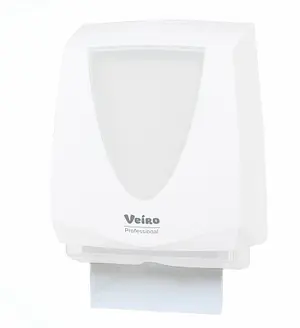Диспенсер для листовых полотенец V/Z/W сложения VEIRO PROFESSIONAL PRIMA пластиковый белый