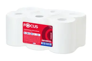 Бумажные полотенца в рулоне Focus Extra Quick 2 слойные белые 150 м (артикул производителя 5050023)