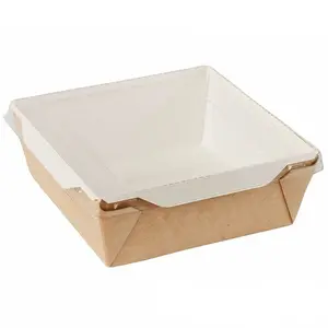 Бумажный контейнер OSQ OPSALAD 1200 мл 165х165х63 мм крафт