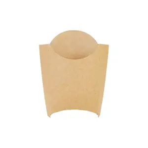 Лоток бумажный для картофеля фри ECO FRY L 126x50x135 мм крафт