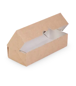 Контейнер бумажный с окном OSQ TABOX 500 PRO (167х70х40) крафт