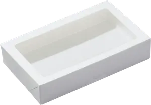 Контейнер бумажный с окном OSQ TABOX 1000 PRO (195х120х40) белый 