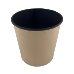 Бумажный контейнер круглый Round Bowl 500мл (d100) черный крышка 33065