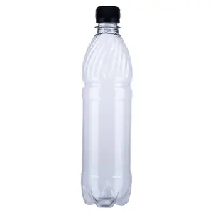 Бутылка ПЭТ 0,5л с УЗКИМ горлом кругл.фигурная прозрачная ГАЗ