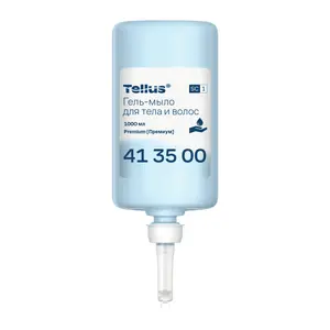 Гель мыло для тела и волос картридж Tellus синее 1 л (артикул производителя 413500)