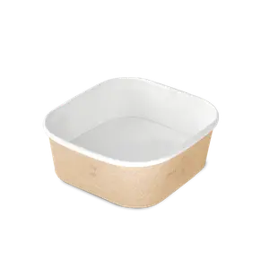 Контейнер бумажный SMART BOWL 690 (145х145х51) крафт 
