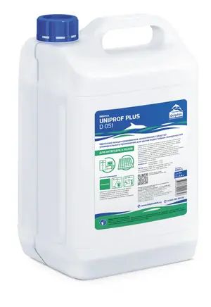 Средство щелочное низкопенное Долфин UNIPROF PLUS для водостойких поверхностей 5 л (арт D051-5)