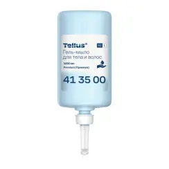 Гель мыло для тела и волос картридж Tellus синее 1 л (артикул производителя 413500)