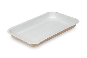 Лоток бумажный универсальный для снеков OSQ PLATTER 400 243х153х18 мм белый