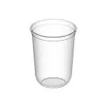 Стакан одноразовый пластиковый 375мл Bubble Cup с U-образным дном глянец