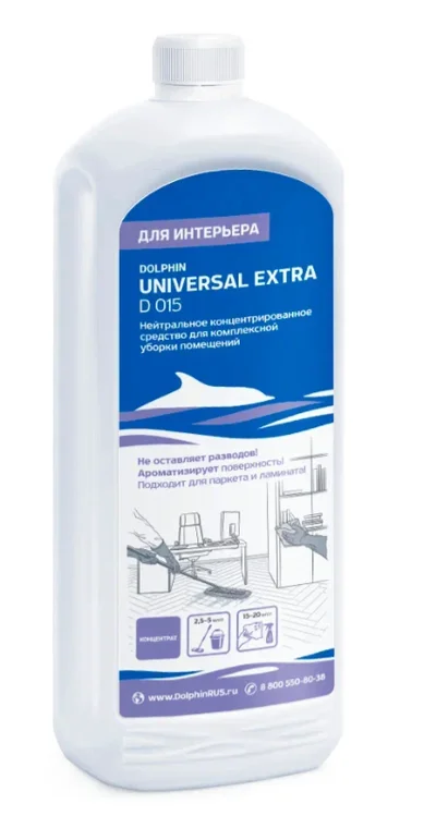 Средство для мытья мебели интерьера Долфин UNIVERSAL EXTRA 1 л (арт D015-1) — фото 1