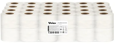 Туалетная бумага VEIRO Professional Premium 3 слойная белая в упаковке 8 рулонов (артикул производителя T309) — фото 1