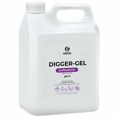 Средство для устранения засоров GRASS Digger-gel Professional 5,3 кг (артикул производителя 125206) — фото 1