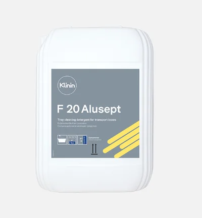 Средство сильнощелочное для пищевых производств Klinin F 20 Alusept хлорное 10 л (артикул производителя 205104) — фото 1