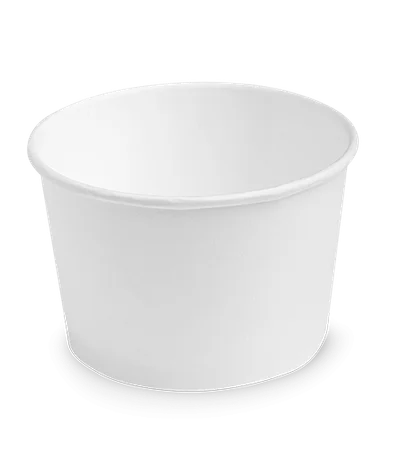 Бумажный контейнер круглый Round Bowl 300мл белый — фото 1