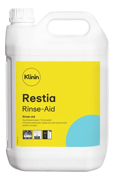 Средство ополаскивающее для ПММ Klinin Restia Rinse‐aid 5 л (артикул производителя 205219) — фото 1
