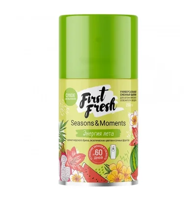 Освежитель воздуха аэрозольный FirstFresh Seasons & Moments Энергия лета 250 мл сменный картридж (артикул произзводителя 103063) — фото 1