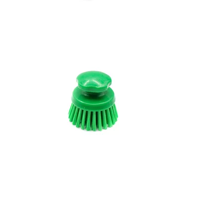 Круглая ручная щетка жесткая d125 мм зеленая, арт.54154-5 — фото 1