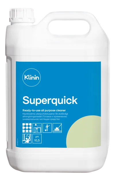 Средство для мытья стекол и зеркал Klinin E1 SuperQuick 5 л (артикул произволителя 205089) — фото 1