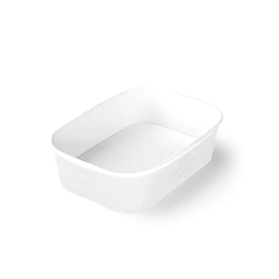 Контейнер бумажный CASE BOWL 860 190х135х51 белый   — фото 1