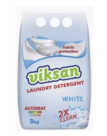 Стиральный порошок для белья VIKSAN 2X Clean WHITE автомат для белого белья 3 кг — фото 1