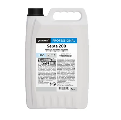 Средство дезинфицирующее (ЧАС) Pro-Brite SEPTA 200 5 л (артикул производителя 191-5) — фото 1