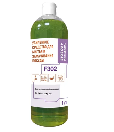 Средство для замачивания и мытья посуды Biosoap F302 1 л (артикул производителя 9070201) — фото 1