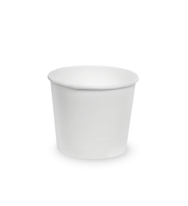Бумажный контейнер круглый Round Bowl 500мл белый — фото 1