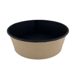 Контейнер бумажный круглый Round Bowl 750 черный — фото 1