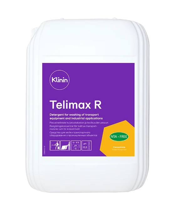 Сильнощелочное моющее средство Klinin Telimax для промышленных объектов 10л арт 205052 — фото 1