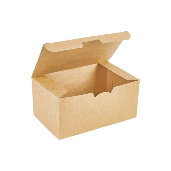 Бумажный контейнер ECO FAST FOOD BOX L 900 мл 150x91x70 мм крафт — фото 1