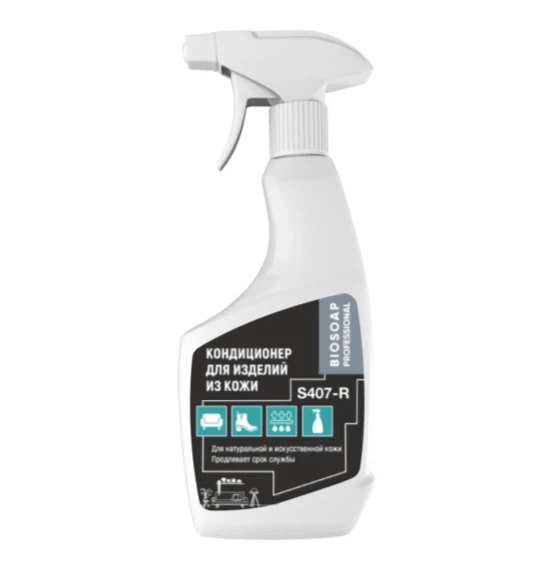 Средство для очистки и ухода за кожаными поверхностями Biosoap S407-R 0,5 л (артикул производителя 9210305) — фото 1